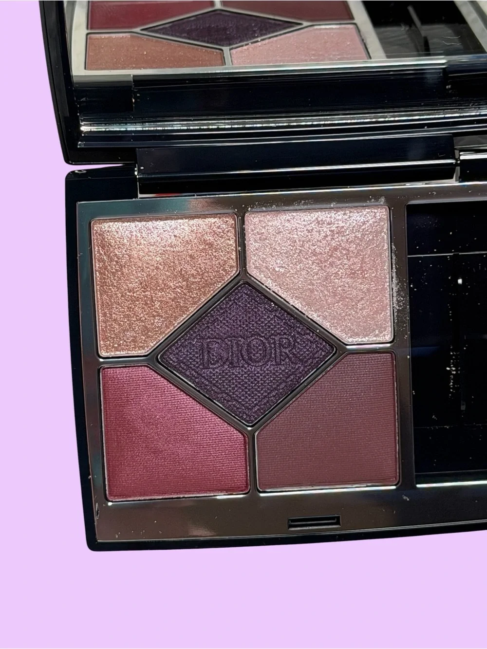 Diorshow 5-Color Eyeshadow Palette - plum & champagne Shades in DENIM
